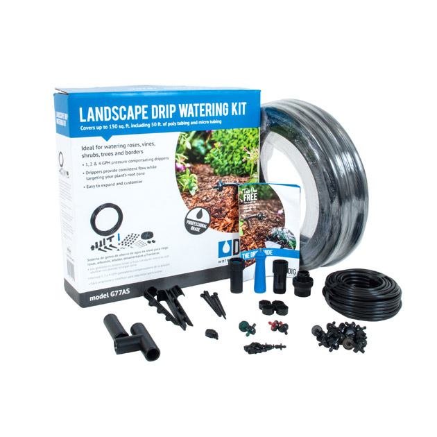 DIG Drip Irrigation Tubing 1/2 in 500 ft Outdoor Garden Watering System Black 