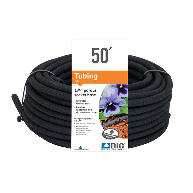 LANDSCAPE GRADE THICK WALLED POROUS PIPE/DRIP LINE/LEAKY HOSE/SOAKER HOSE,1/2" 