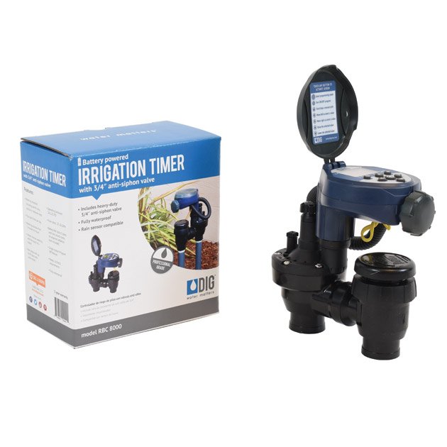DIG 3/4 in Digital Timer with Anti-Siphon Valve 