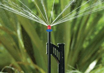 10 Pcs Micro Spray Nozzle Irrigation on 1/4" Barb Adjustable Mist Sprinklers 